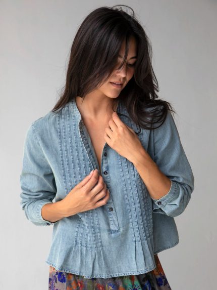 Montana Cotton Top - Denim